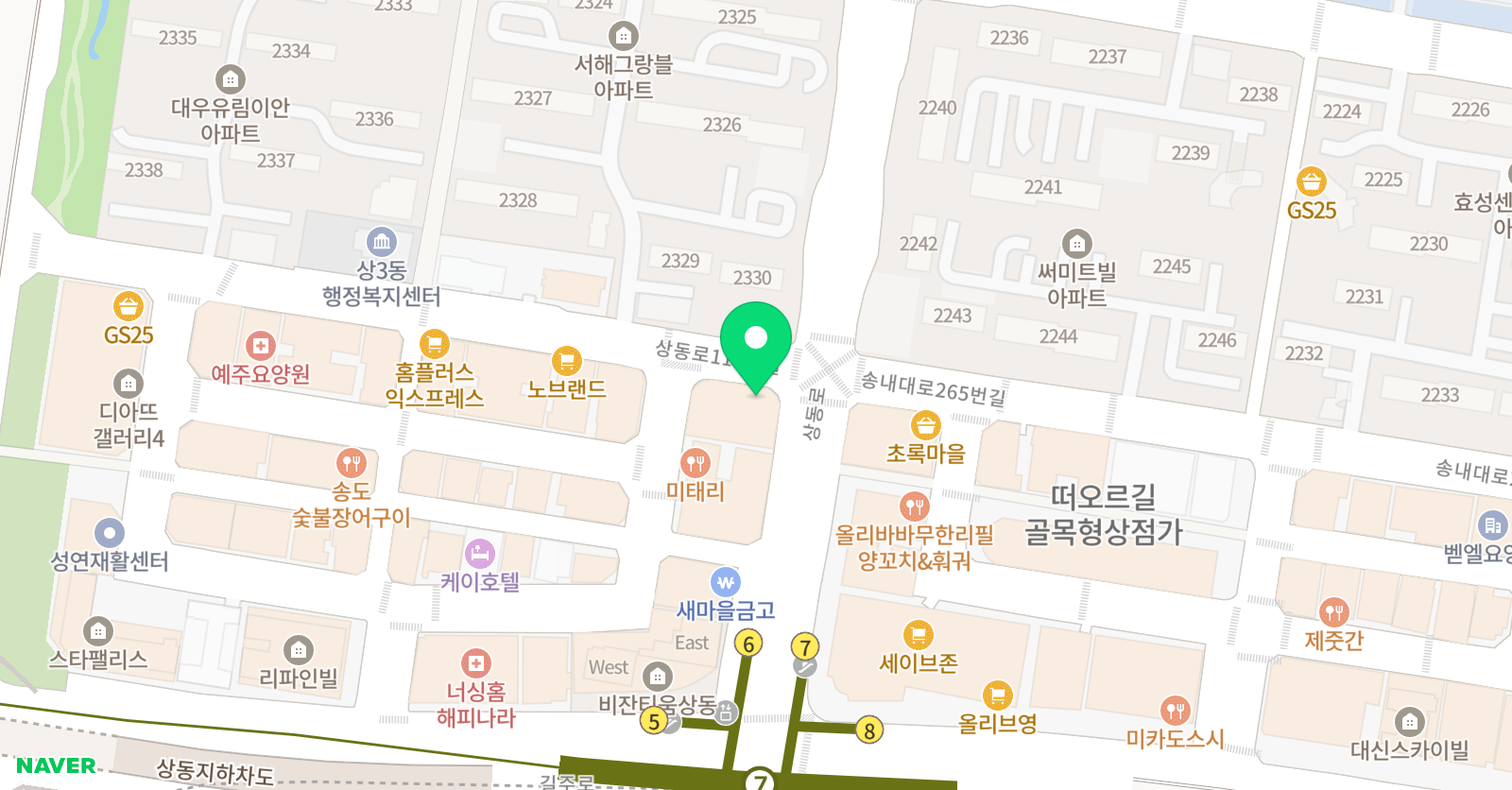 생각하는황소 부천점 위치