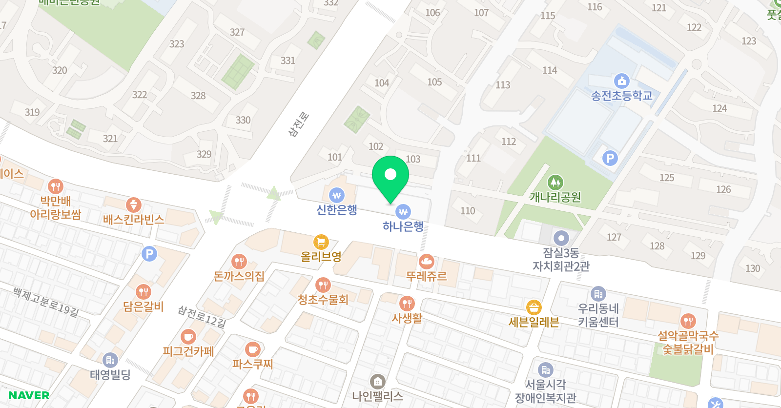 퍼스트 점프 줄넘기 레이크팰리스점 위치