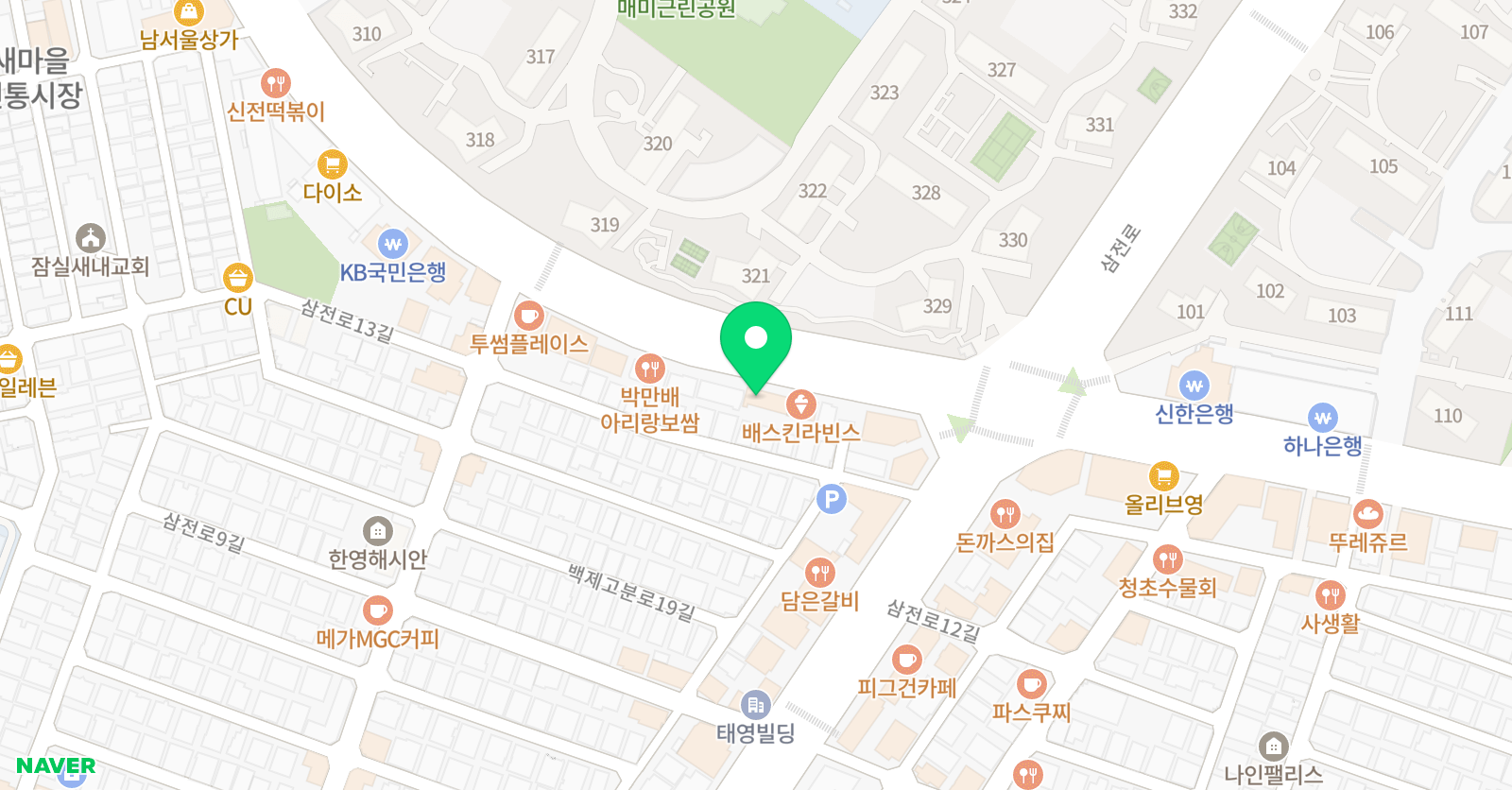 케이비즈 수학과학학원 잠실 2관 위치