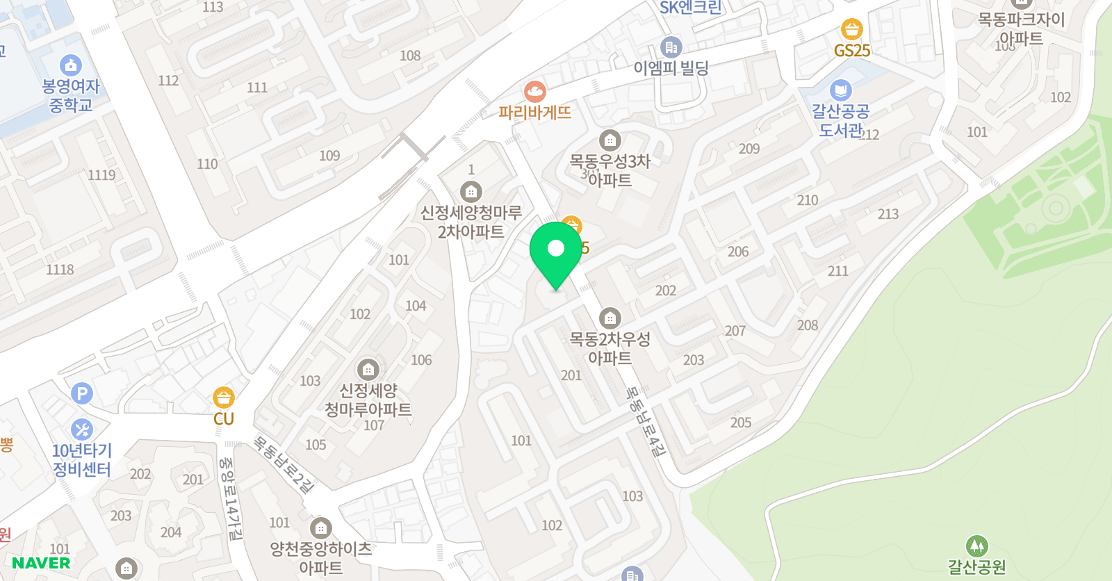 백선생 영어 위치