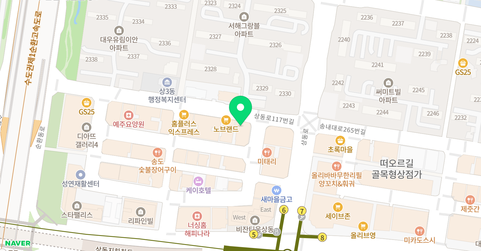 바탕소 창작소미술학원 위치