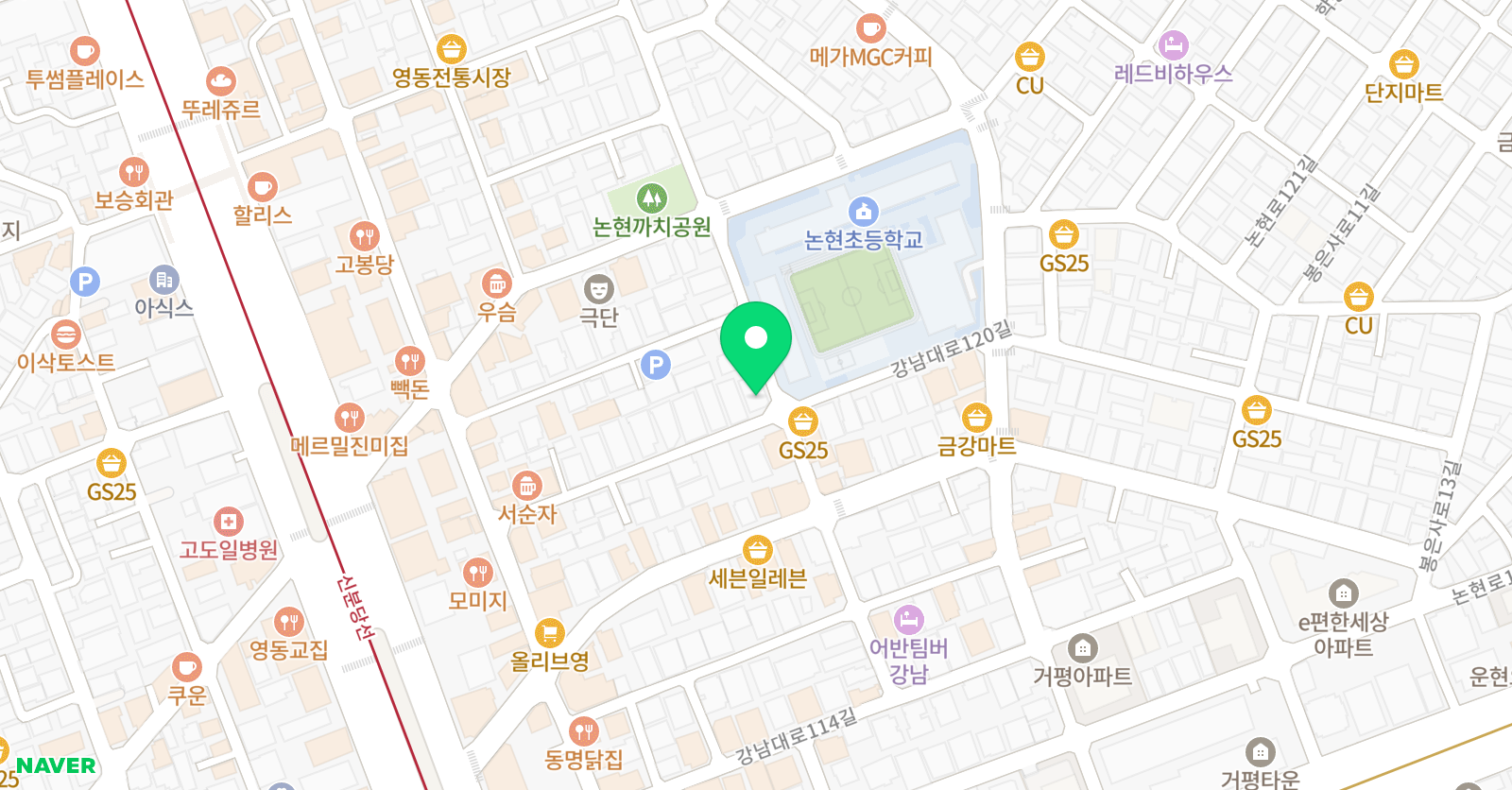 플리에 리듬체조 강남점 위치