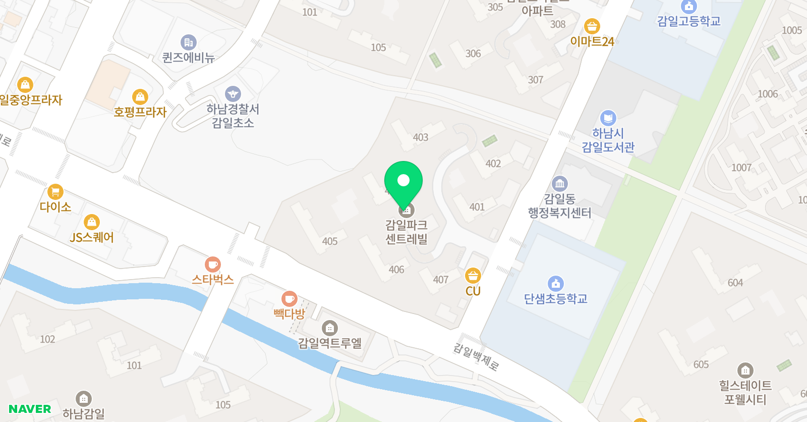 링키 영어학원 감일파크 위치