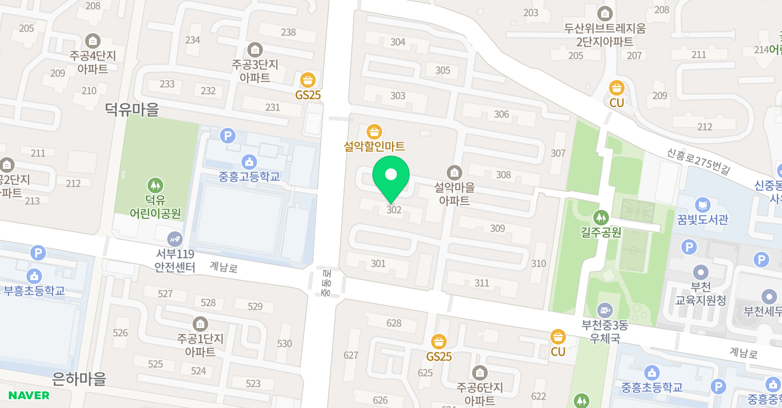 바른E.M 공부방 위치