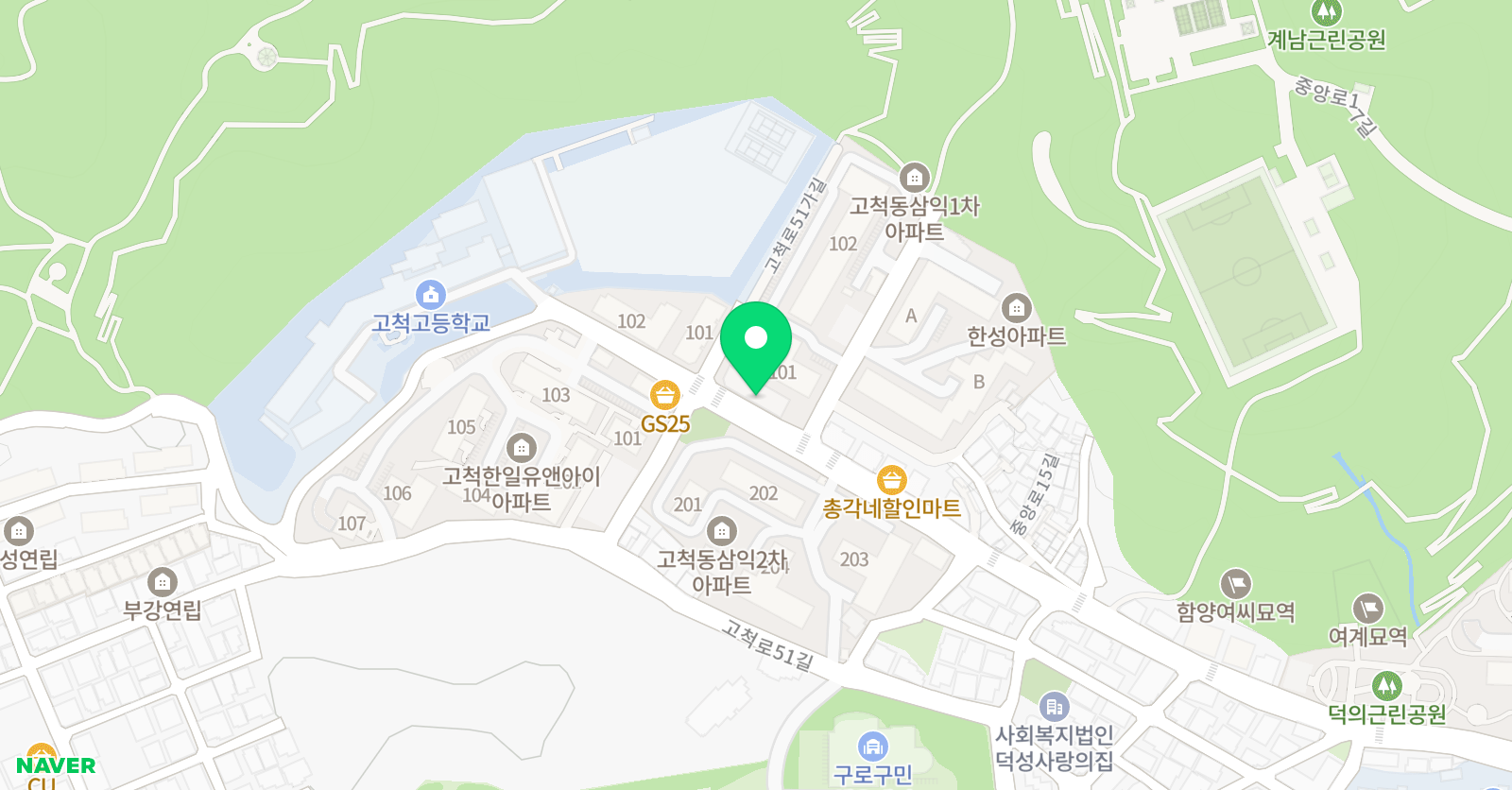 뮤엠 영어 덕의 영어교습소 위치