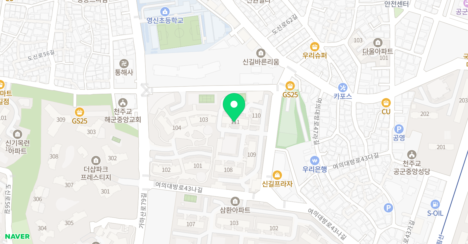 이화뮤직클래스 음악교습소 위치