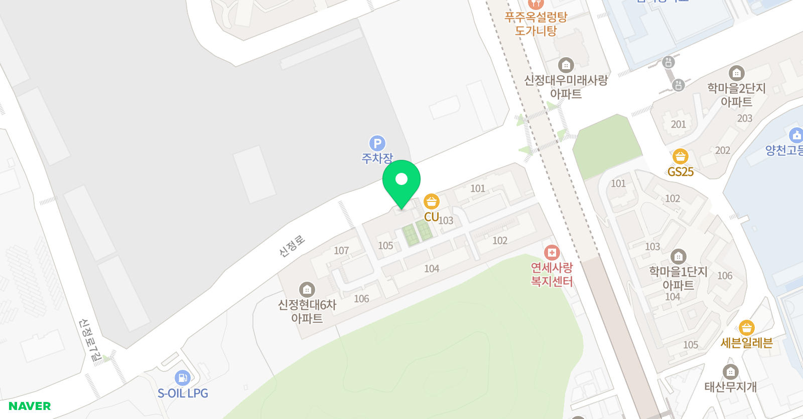 현대 학원 위치