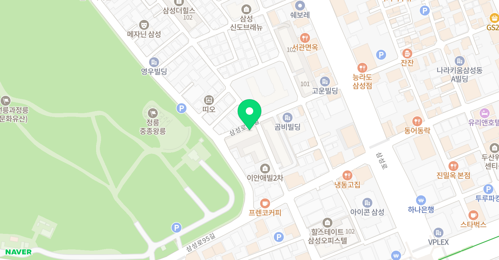 놀작홈클래스 삼성이안파크교육원 위치