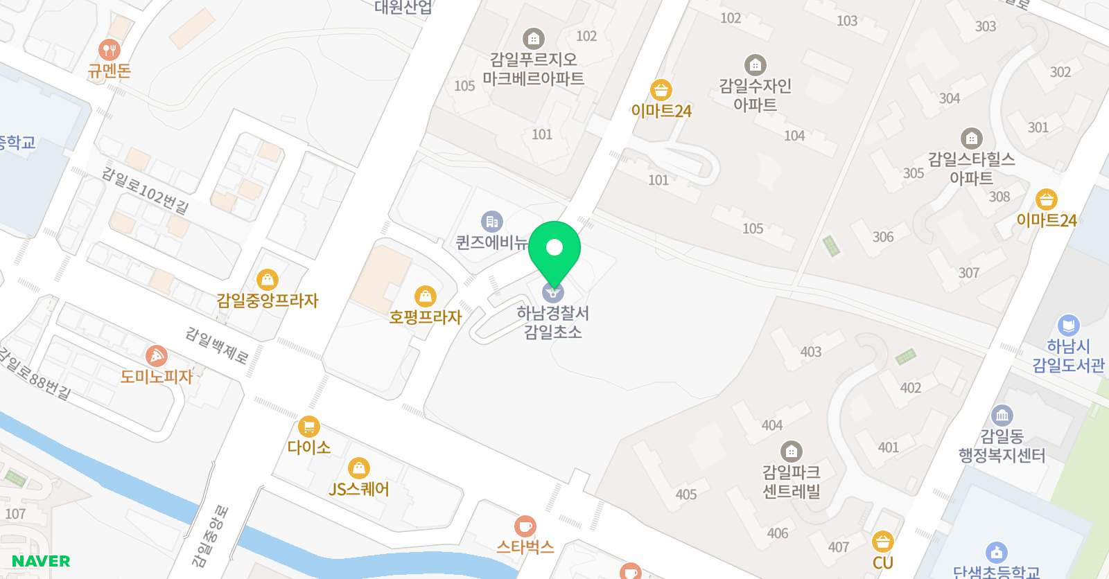 원 복싱 학원 감일점 위치