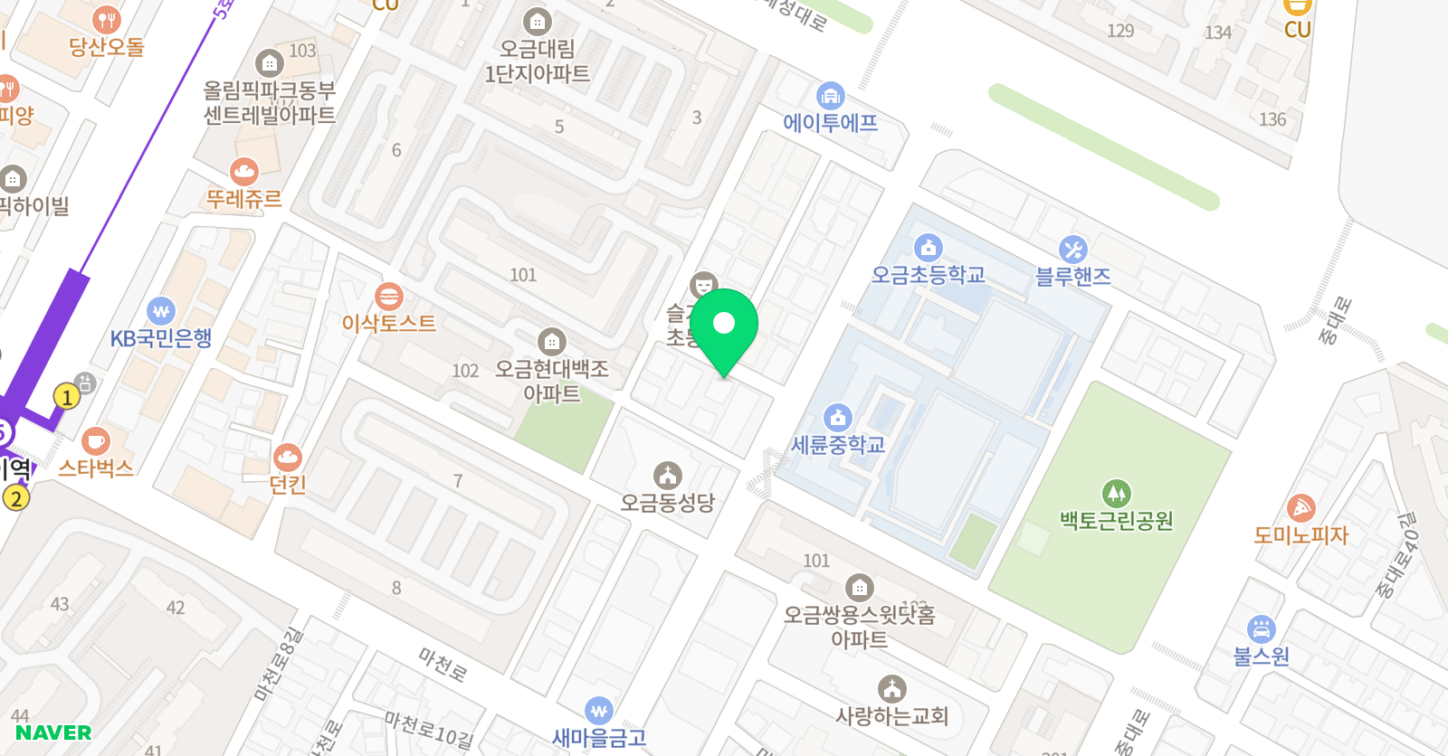 뉴아이비음악학원 위치