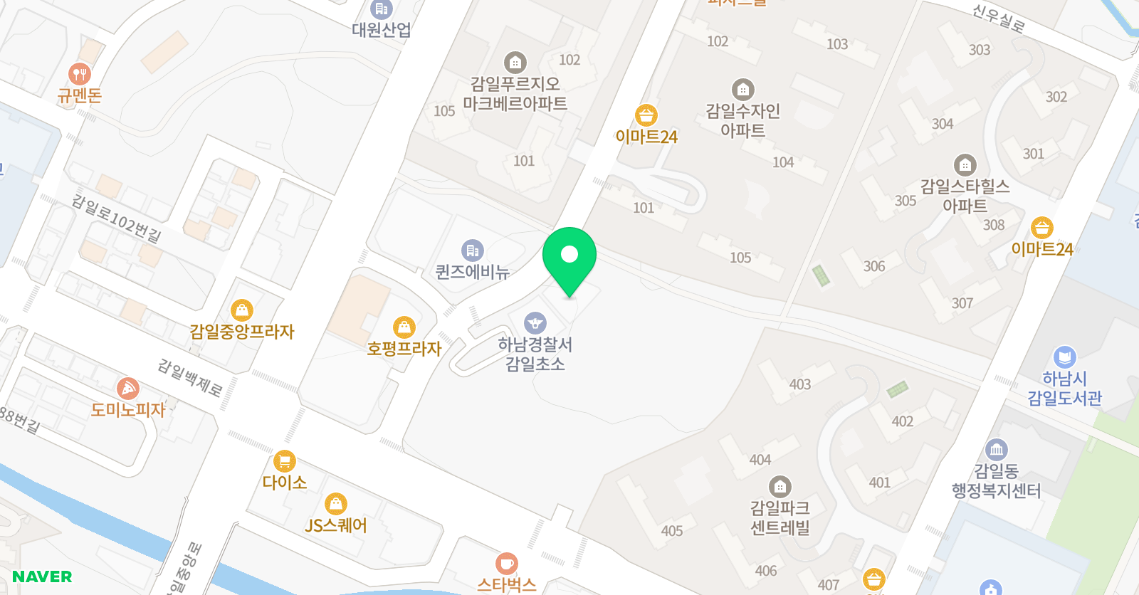 아뜰리에다올 위치