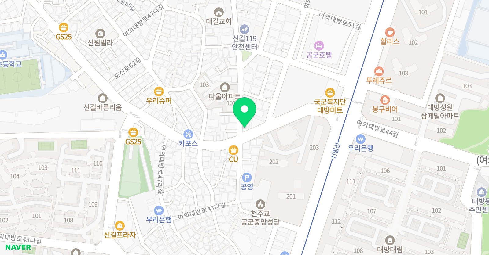 훈쌤 영어교습소 위치