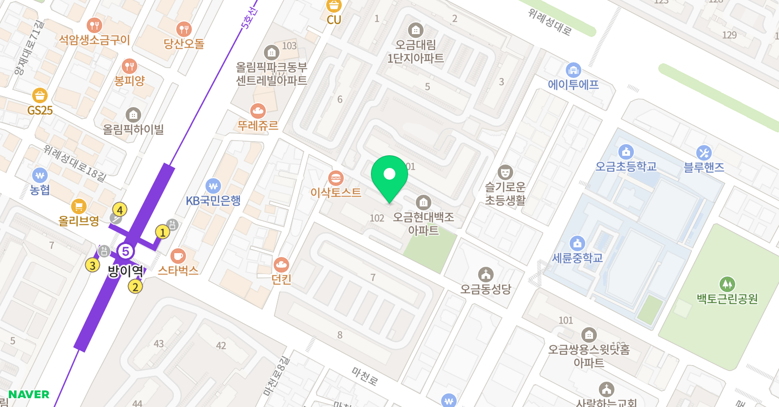 재미재미 미술 위치