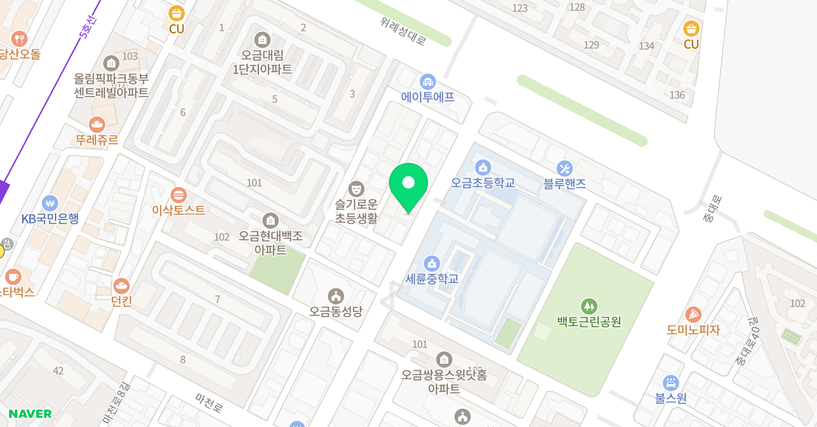 양은영 영어학원 위치