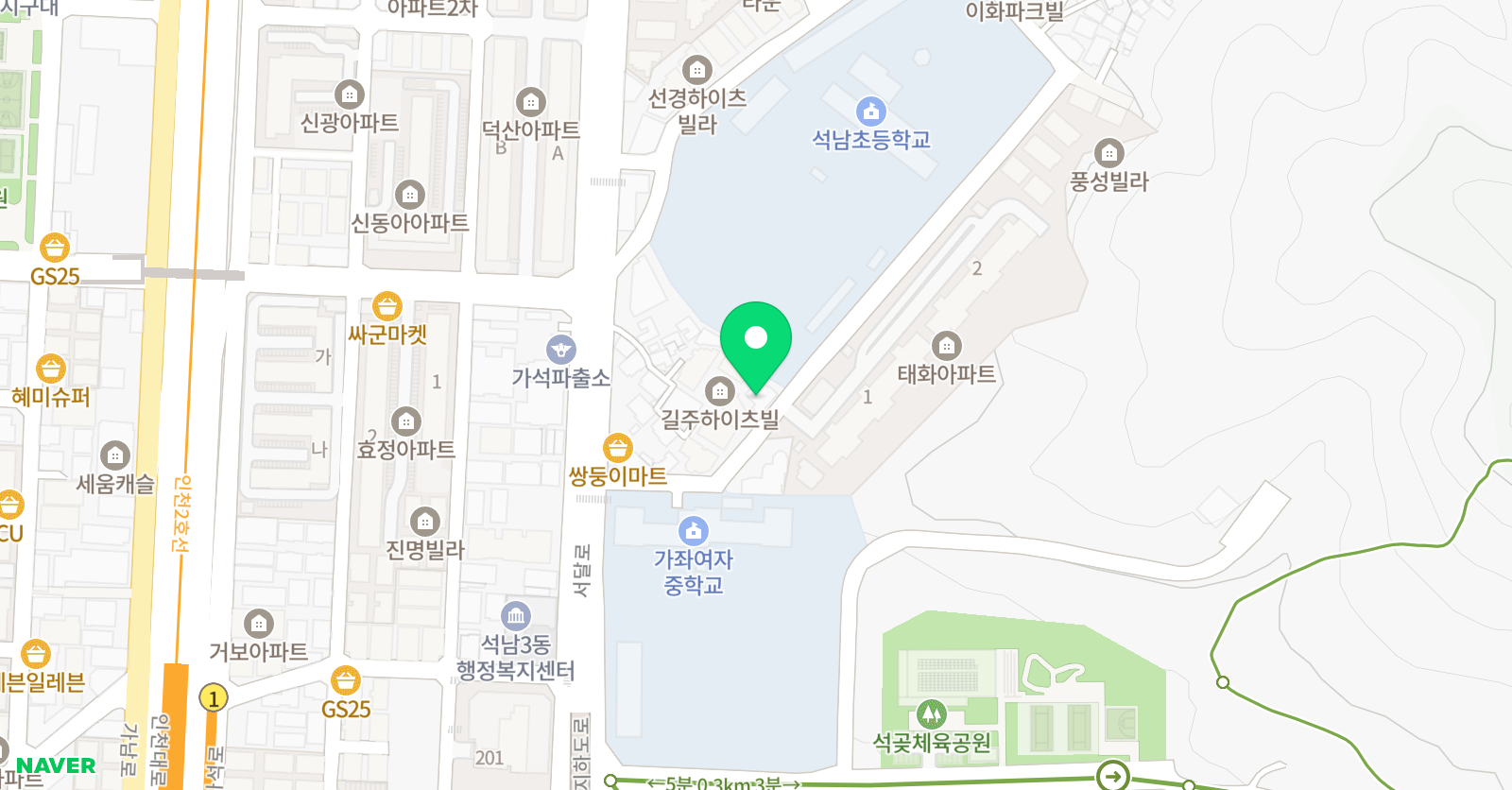 에이스 영수학원 위치
