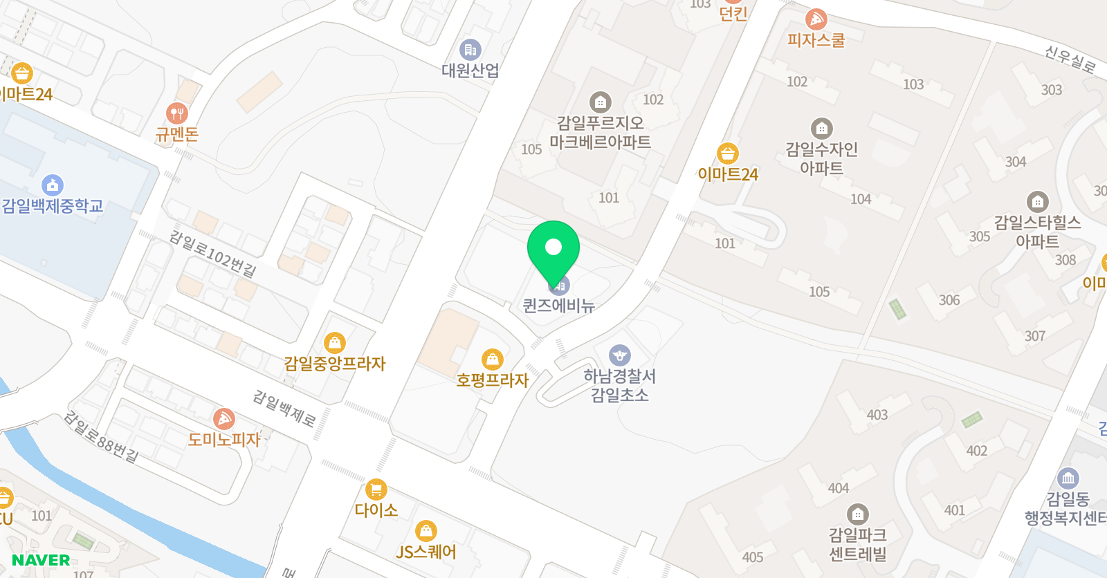 하이존 어학원 하남감일 위치