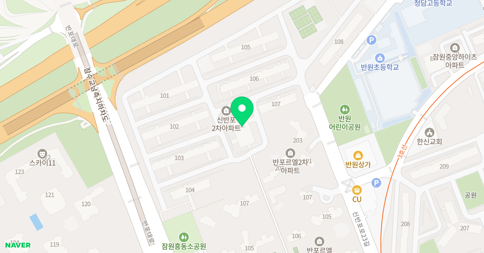 윤선생 영어숲 잠원학원 위치