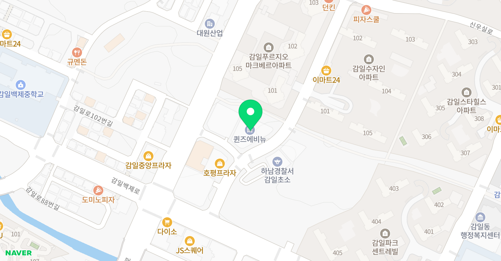 룩스 음악학원 위치