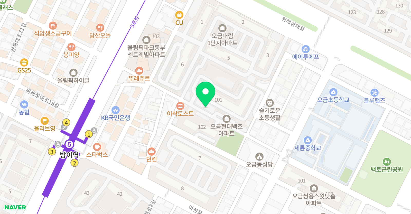 에듀프로 하바 어학원 위치