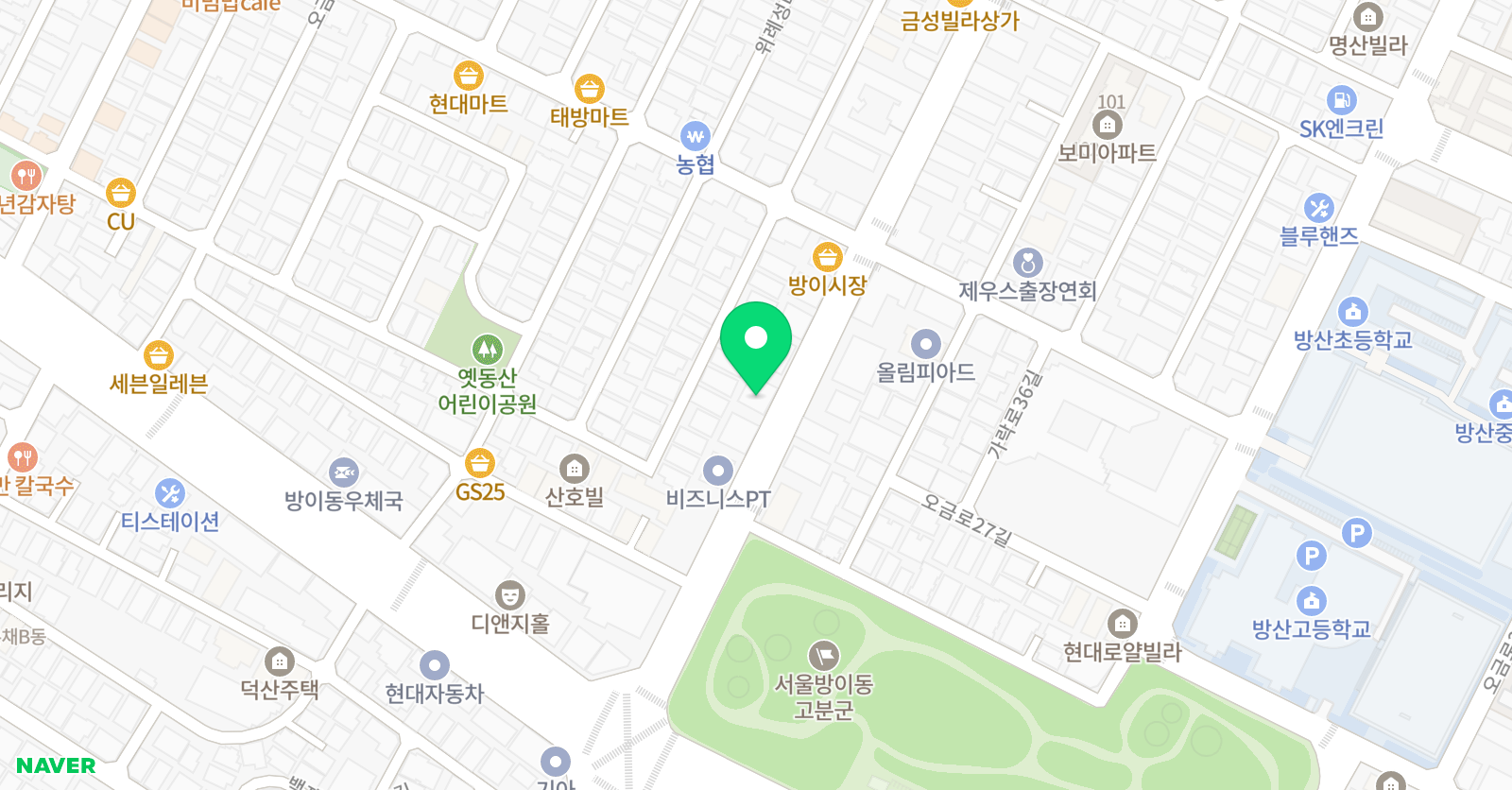 채움국어학원 위치