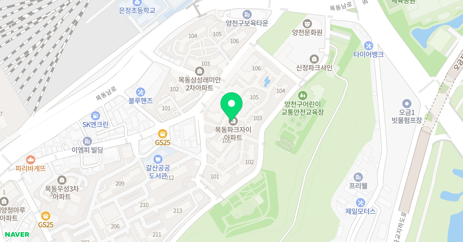 리드인 목동파크자이은정초점 위치