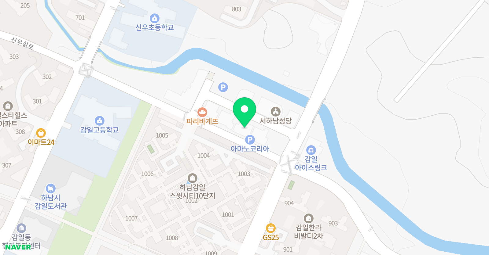 키즈엔리딩 하남감일점 위치