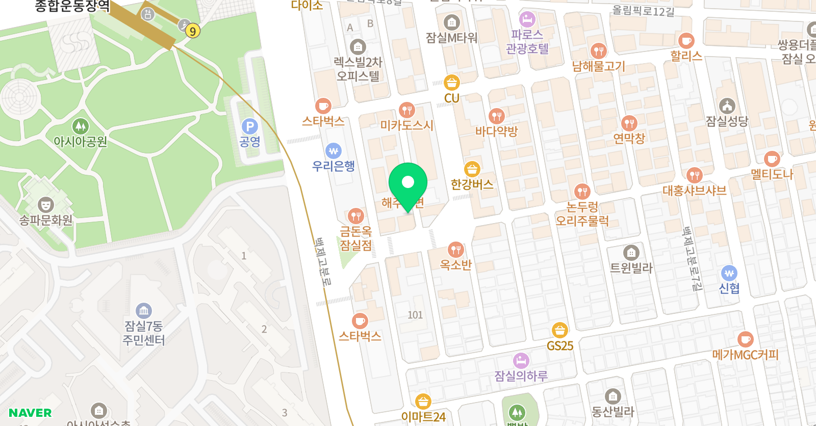 주주아트 미술학원 위치