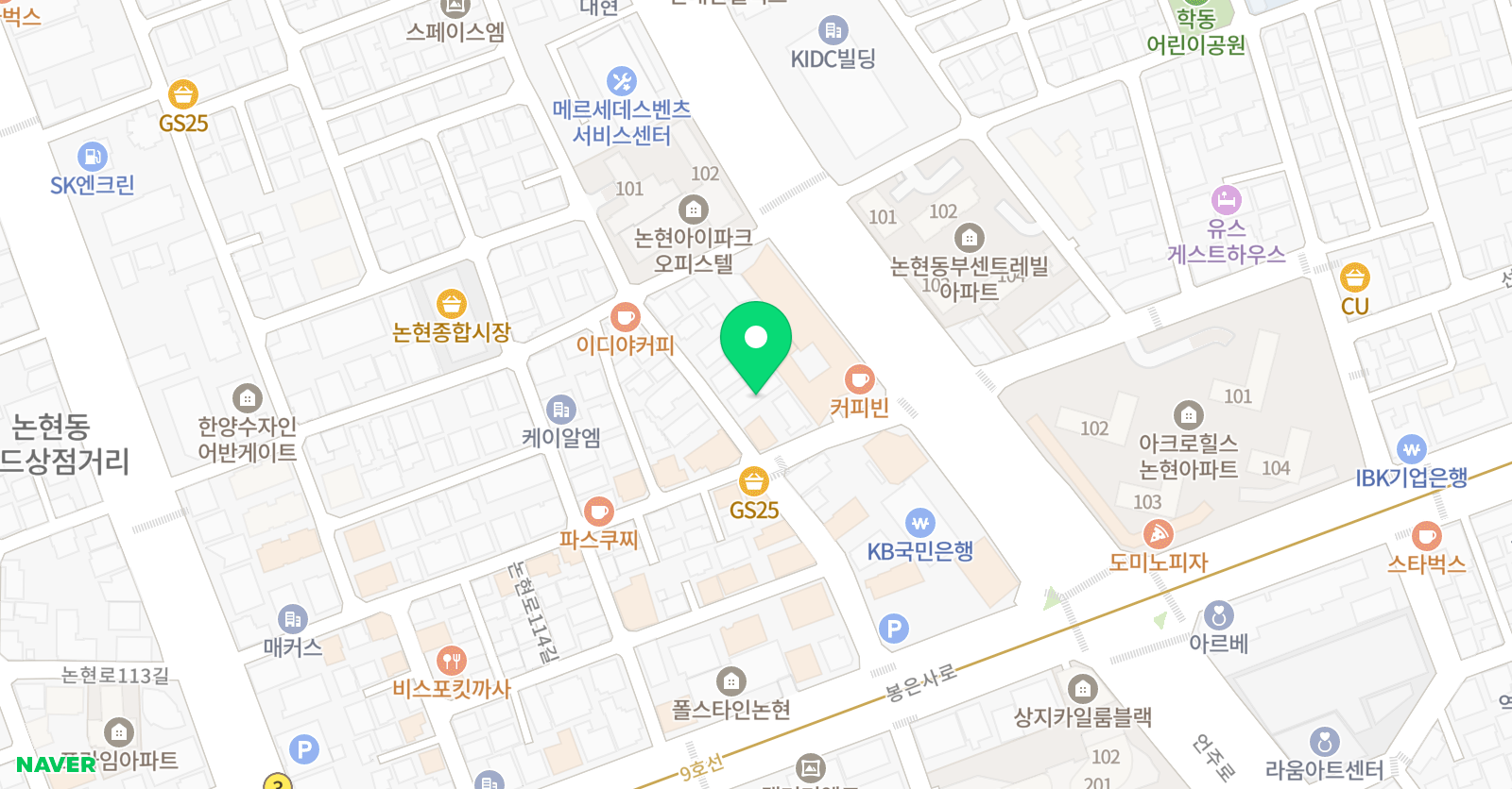 조이댄스아카데미 서울강남점 위치