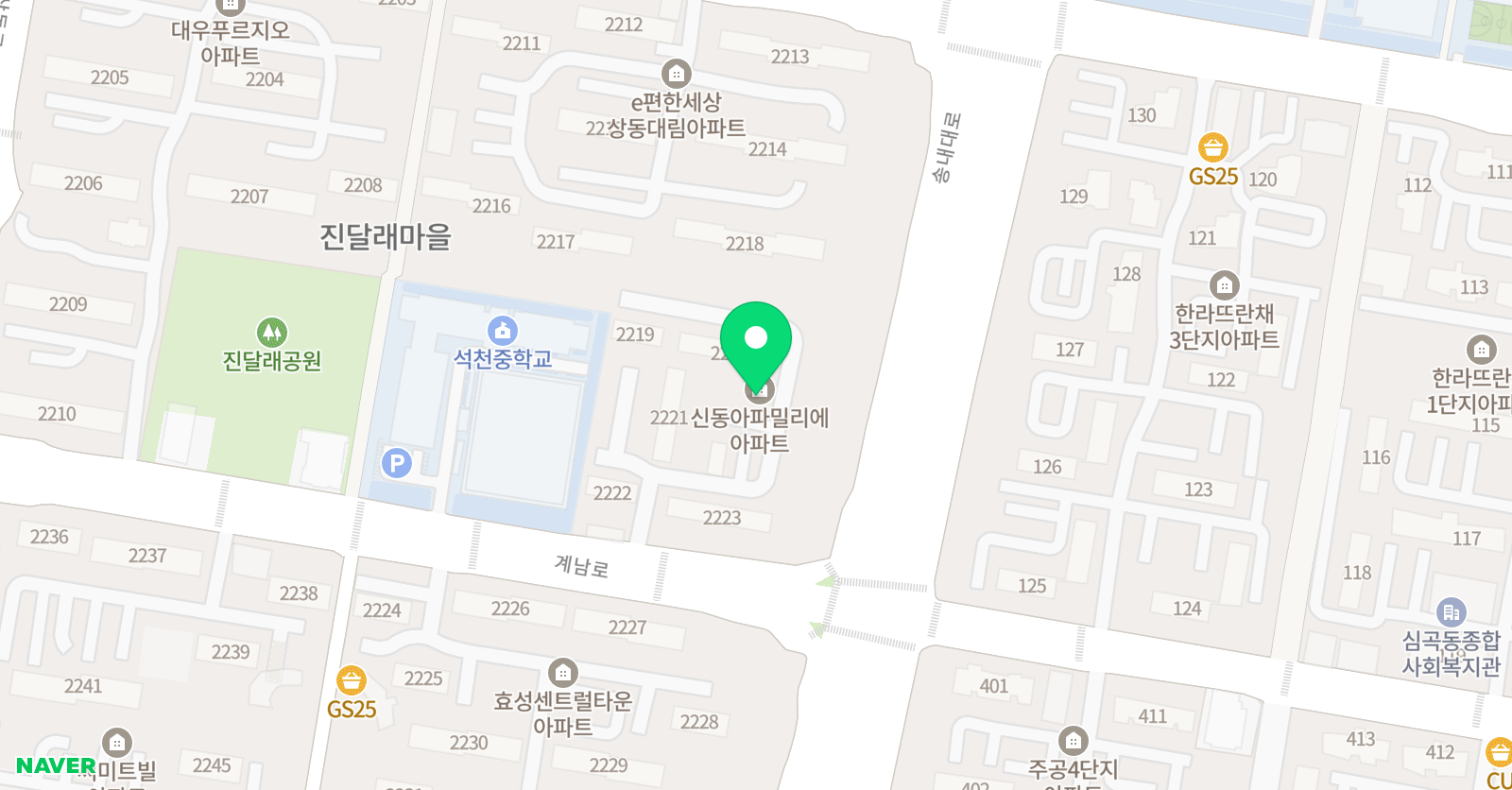 진달래마을 독서논술홈클럽 위치
