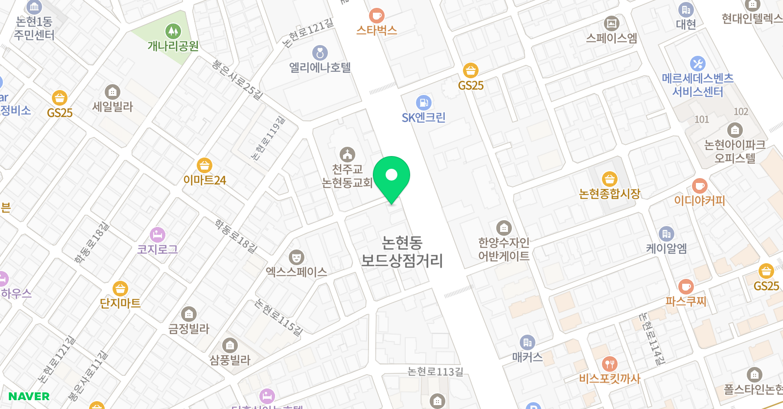 발레 드 블랑 학원 위치