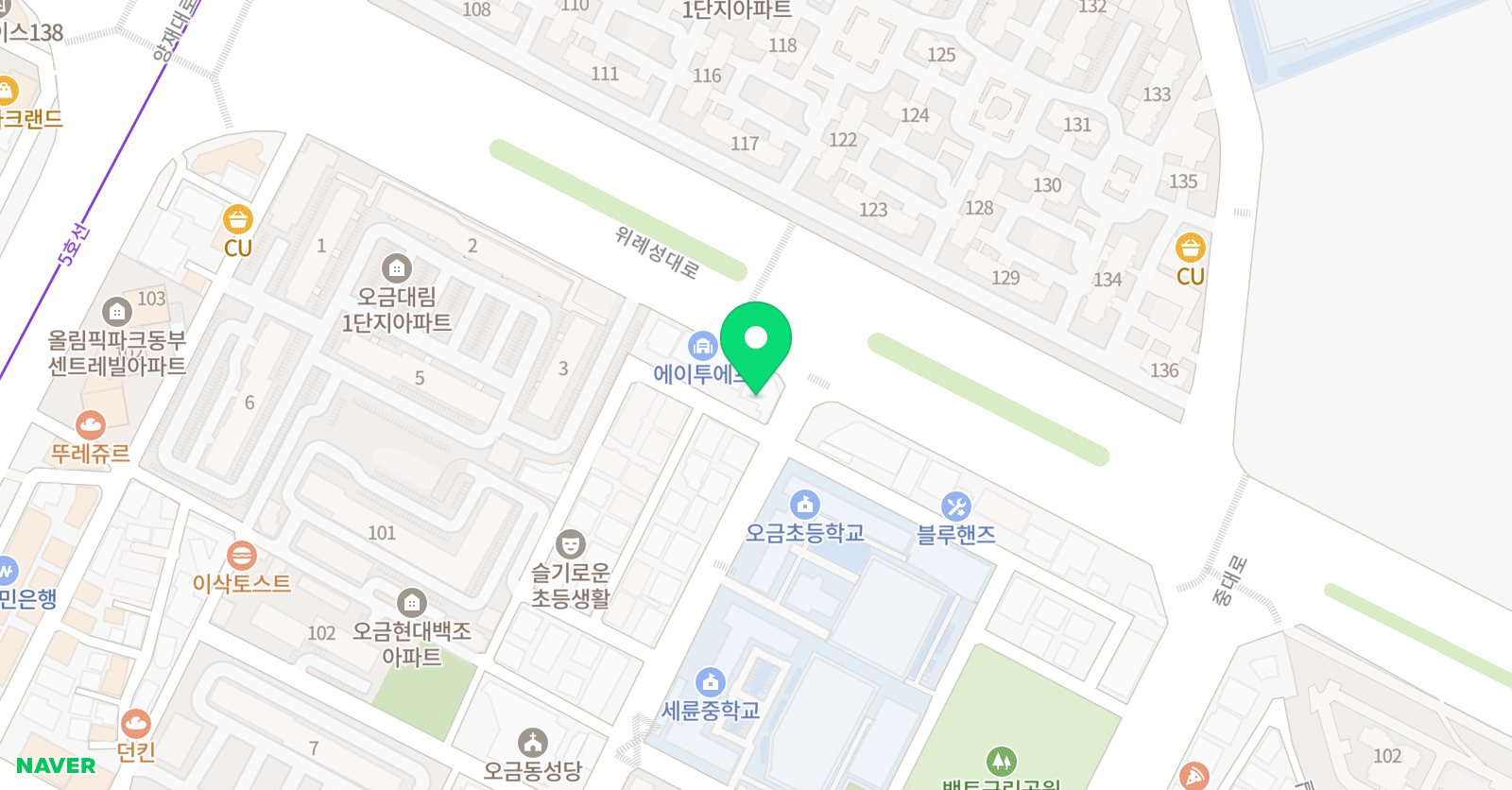 대치파인만학원 송파특별관 위치