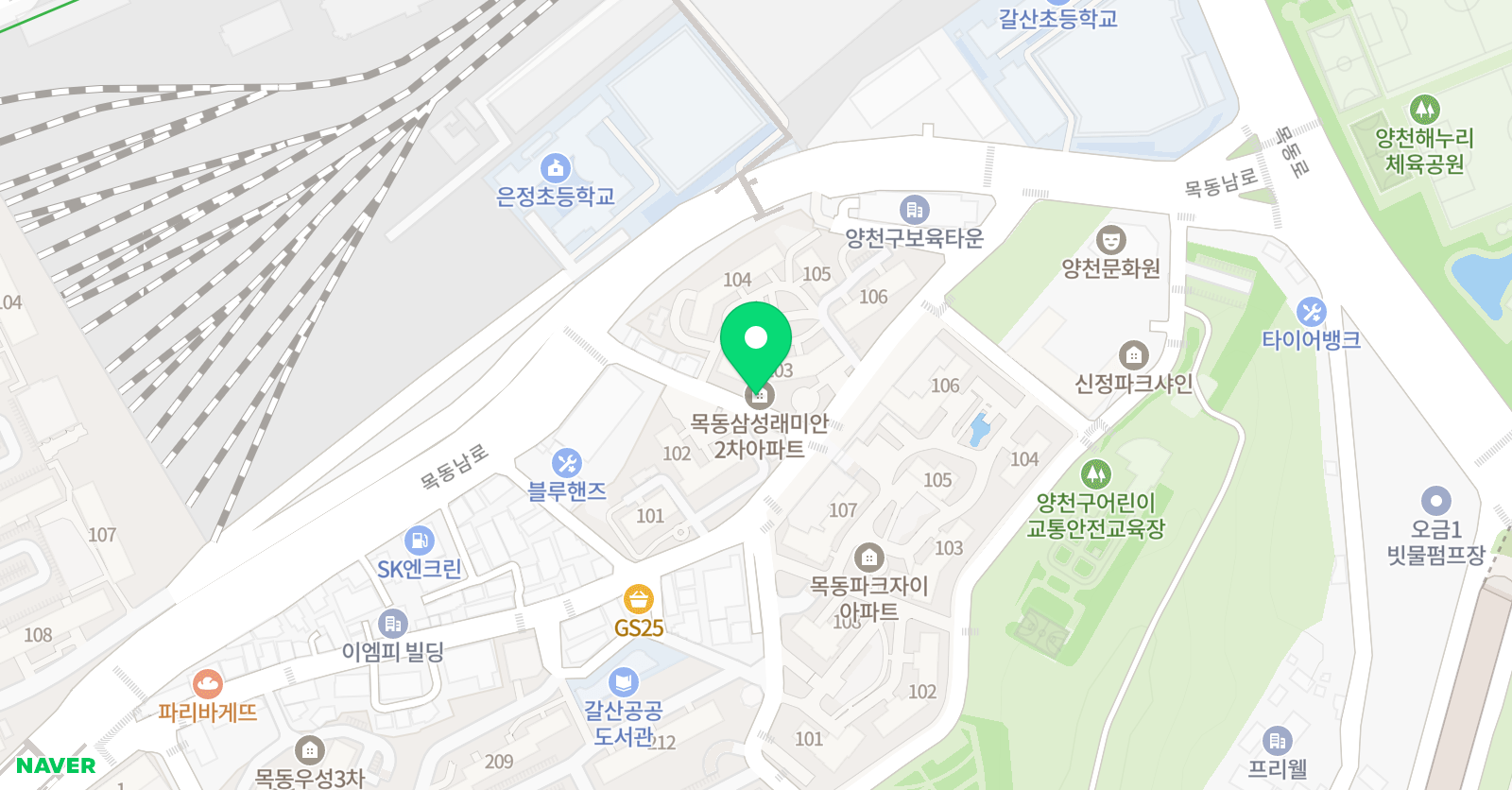 리드인 목동의지팡이 갈산초점학원 위치