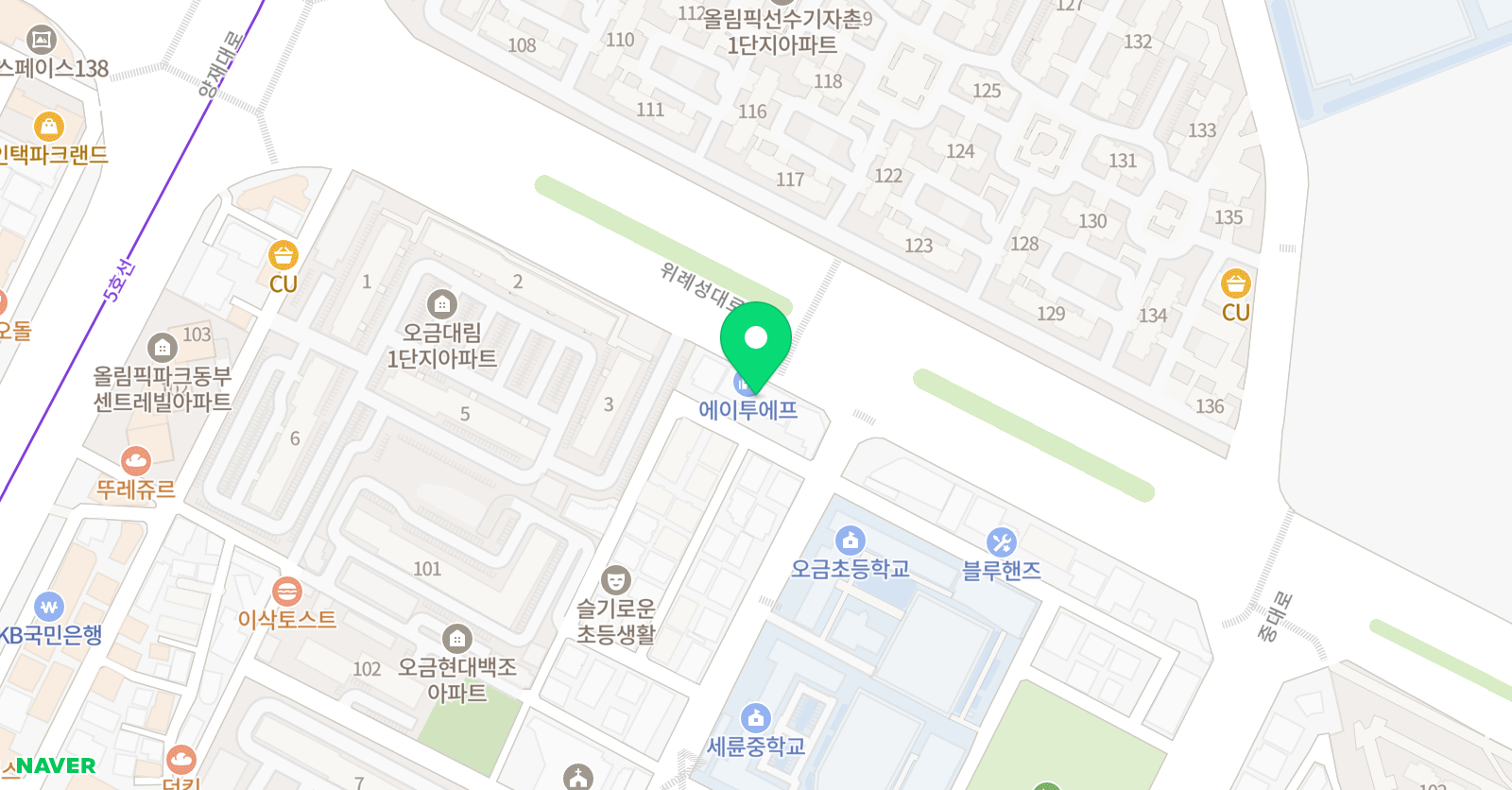 새움 수학원 위치