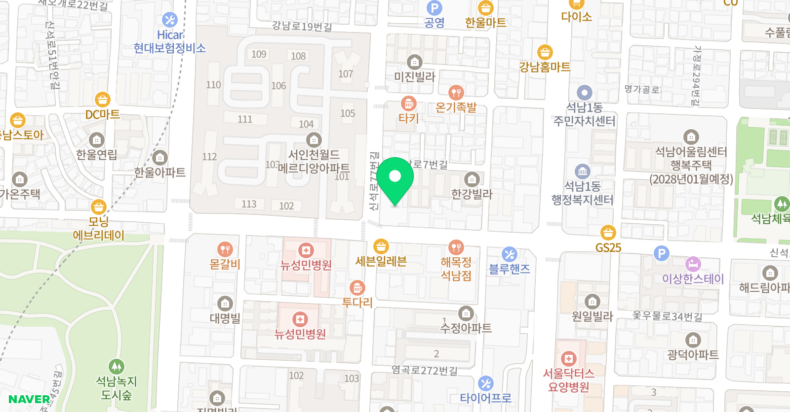 월드 태권도유소년스포츠클럽 위치