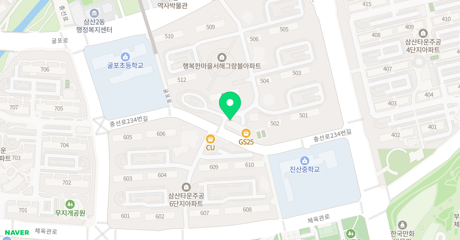 크리아트 부평삼산원 위치