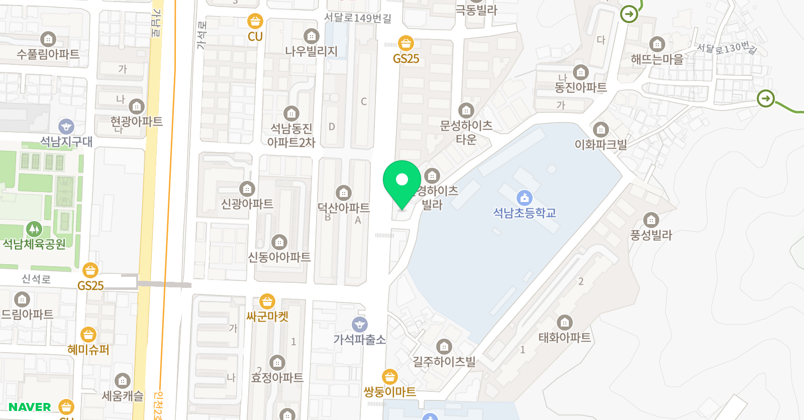 석남숲 미술학원 위치