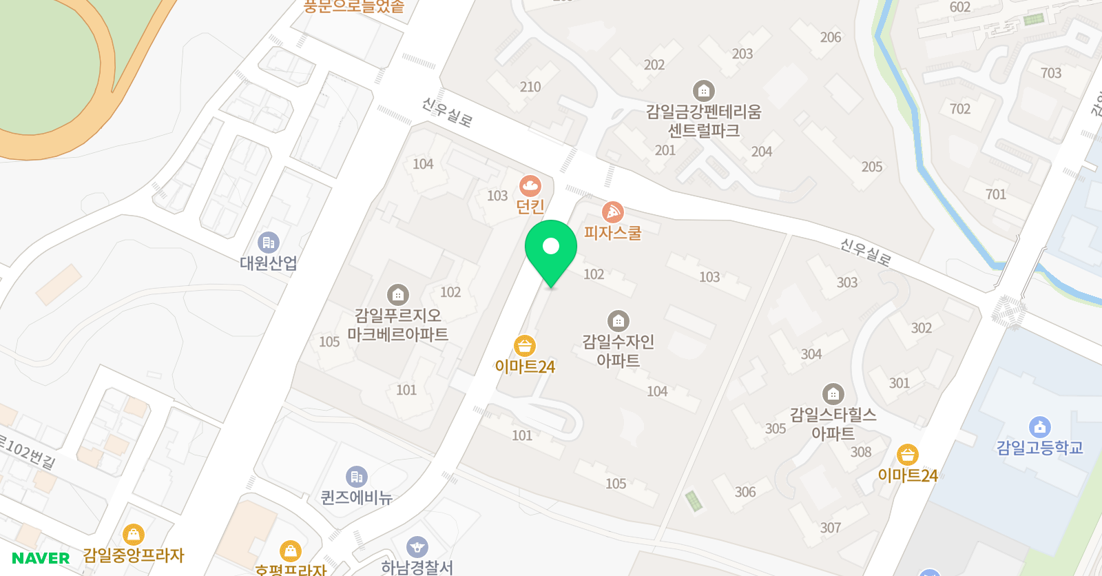 유니팝 미술 하남감일백제센터 위치