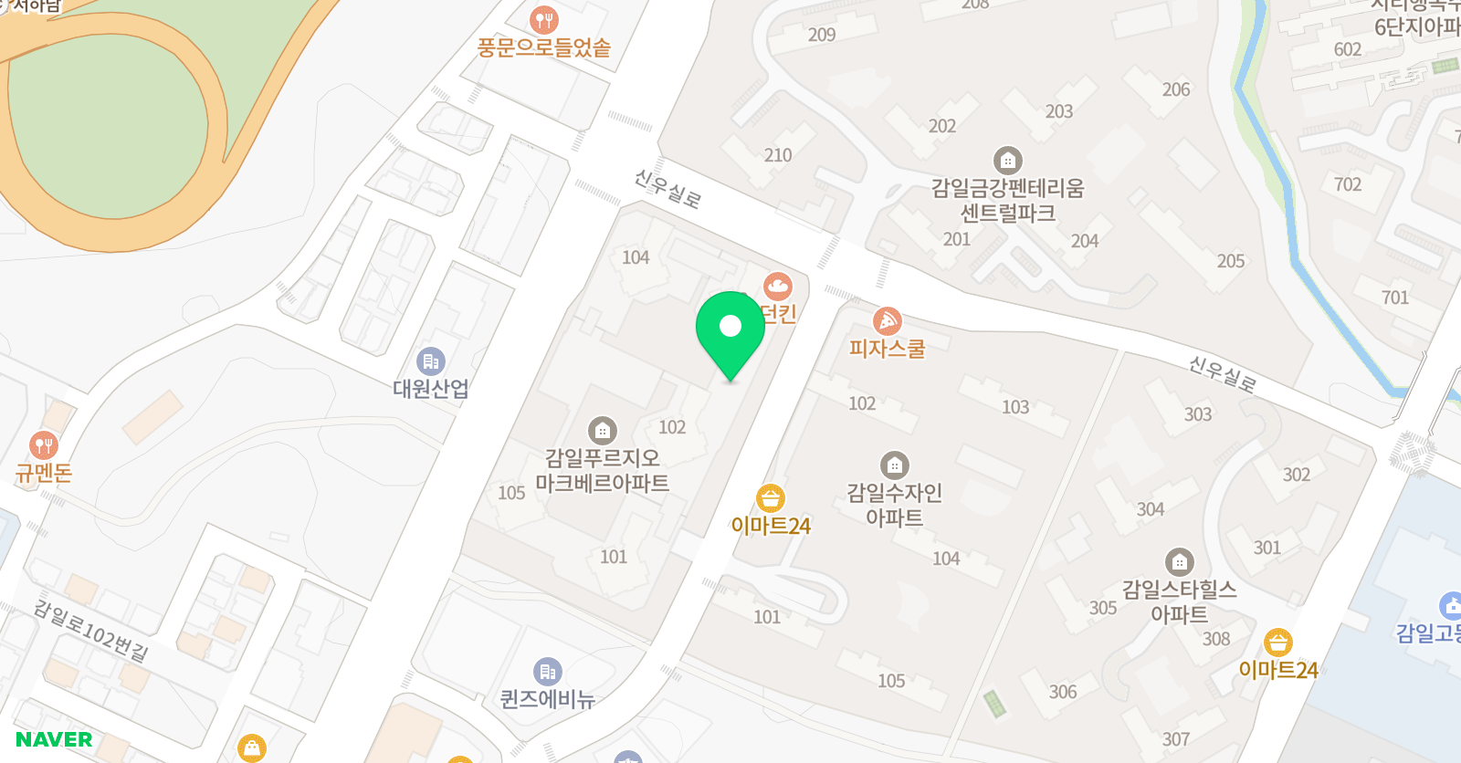 아트앤하트 마크베르 미술교습소 하남감일 위치