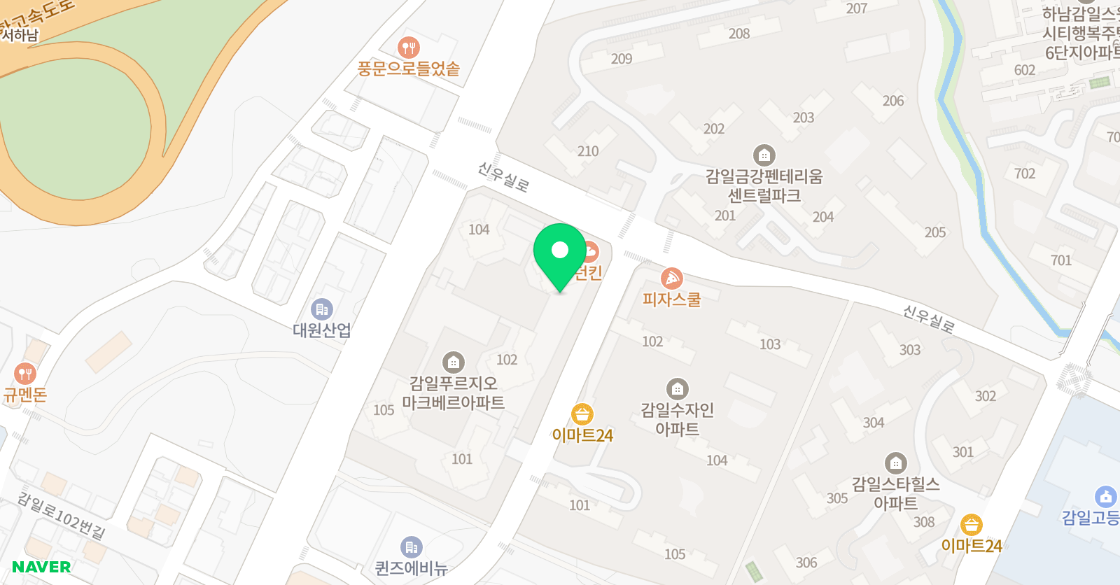 아소비 감일마크베르점 위치