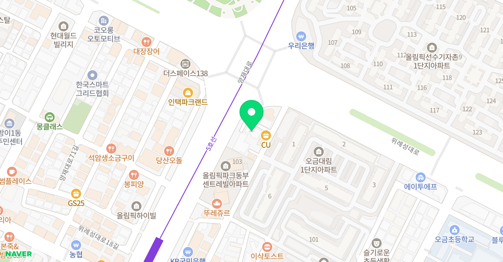 이은재 어학원 본관 위치