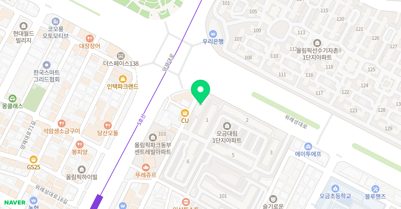 이은재 어학원 별관 위치