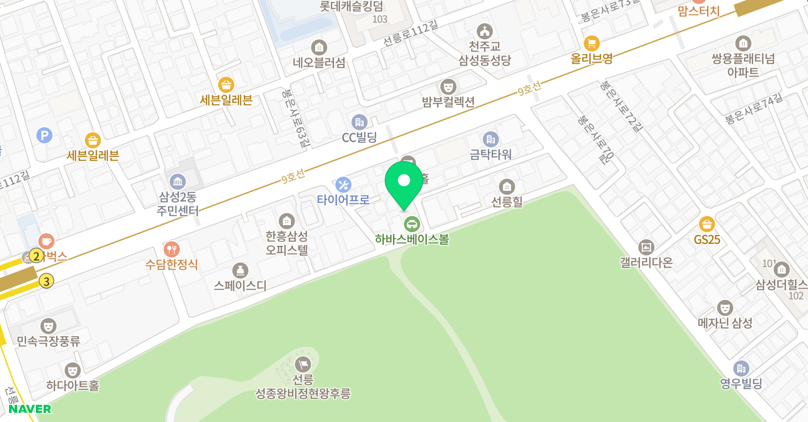 야바베이스볼 위치