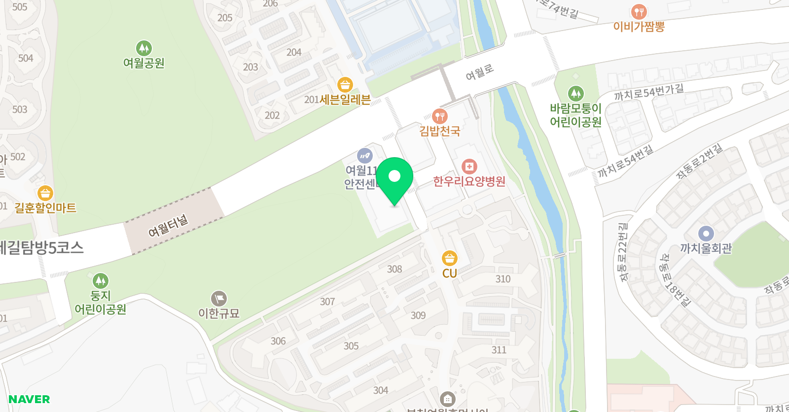 샐리네 학원 위치
