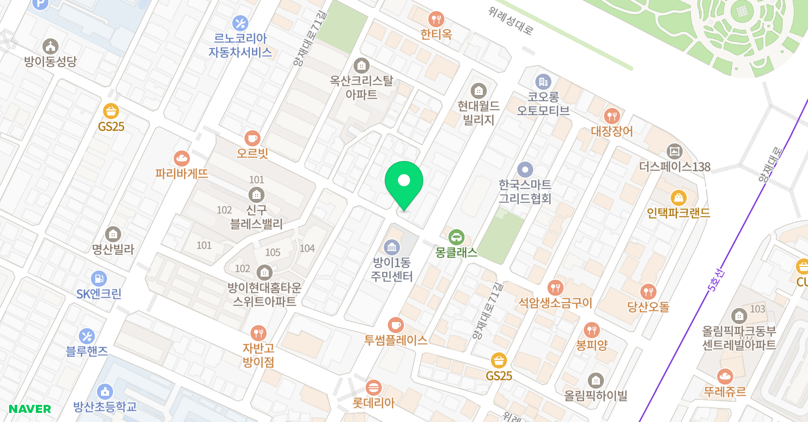 와이즈 수학학원 위치