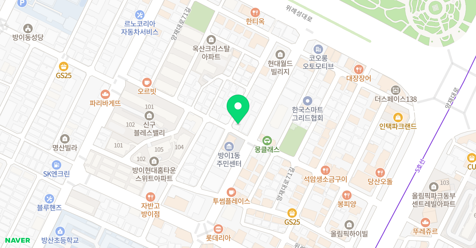 케이원 수학학원 위치
