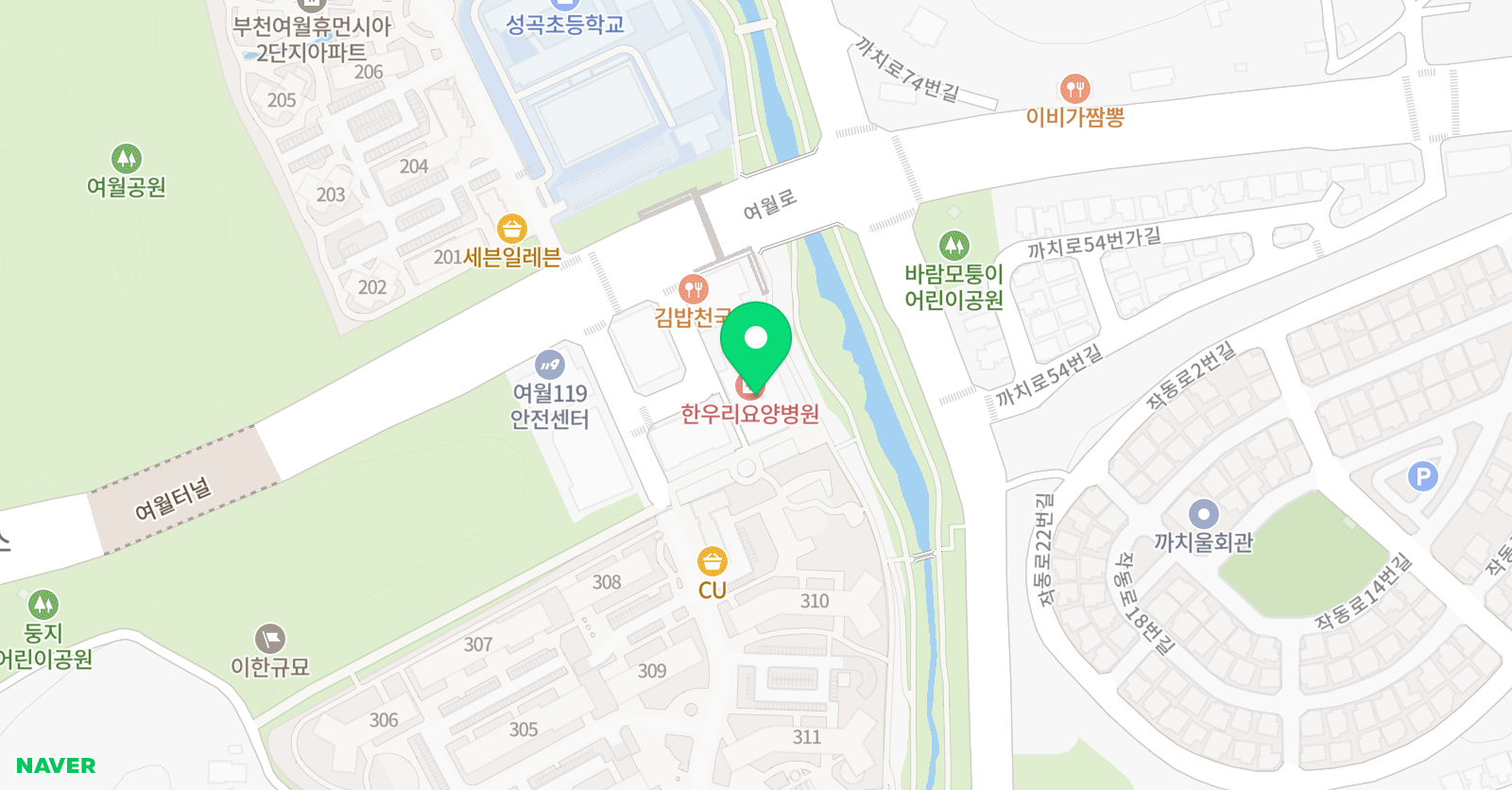 차스 어학원 부천여월캠퍼스 위치