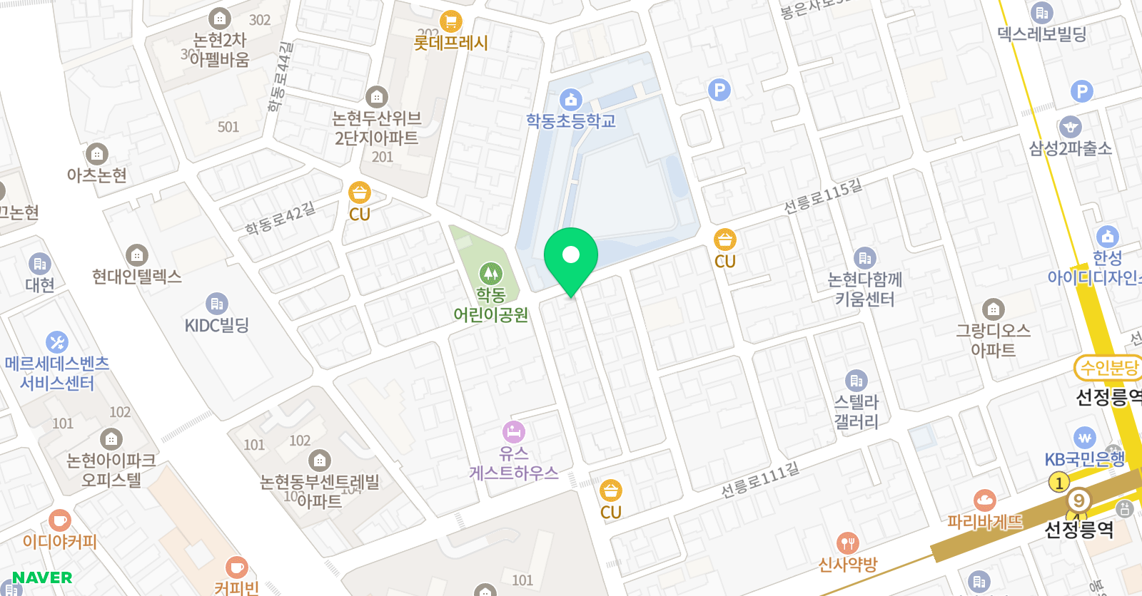 젠하트 미술교습소 위치