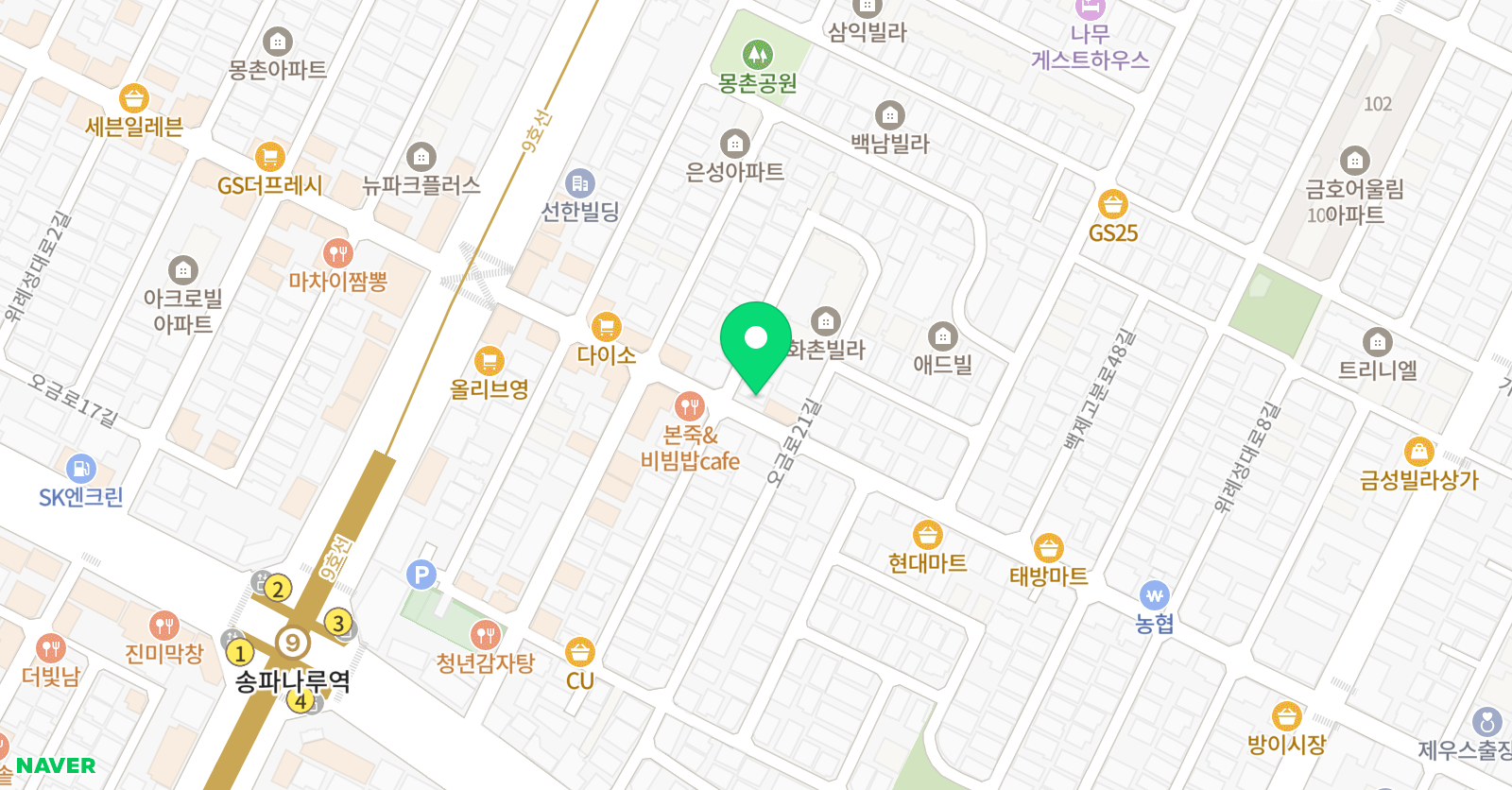 라온 수학학원 위치