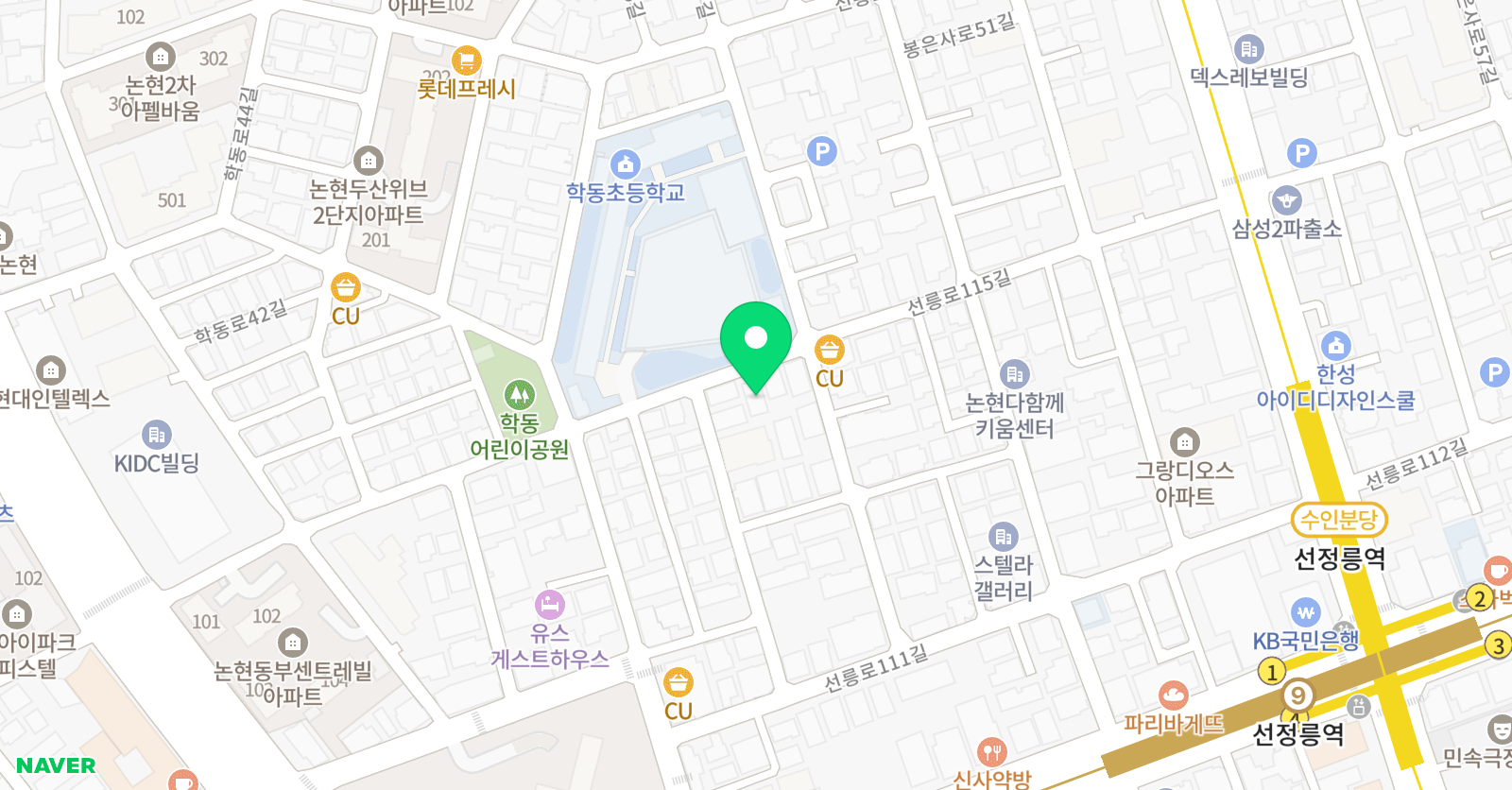 국가대표 메카태권도 위치