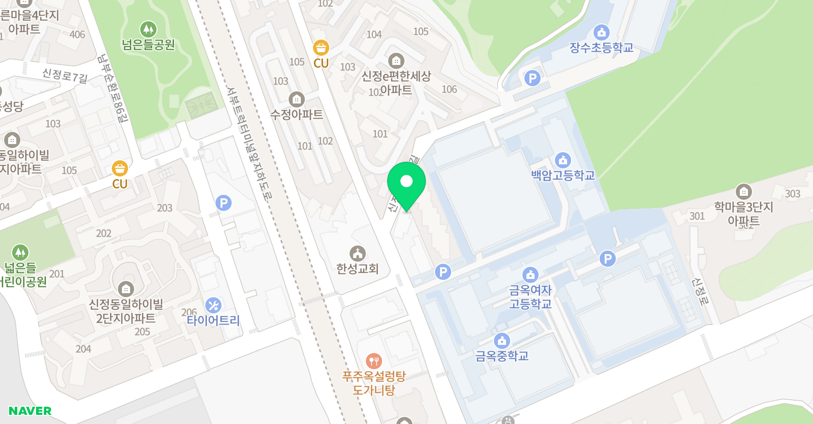 이루다 영어수학학원 위치